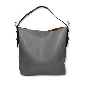 JOY SUSAN Dusty Purple/Grey Medium Shoulder Handbag